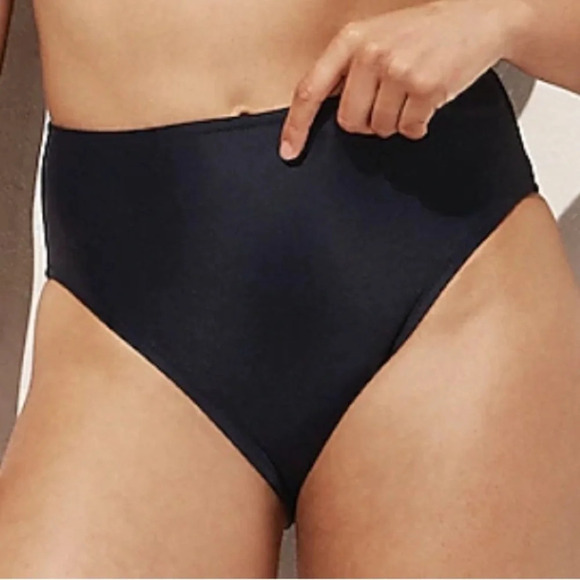 J.Crew Navy Blue High-rise bikini bottom Size 3X - Picture 1 of 3